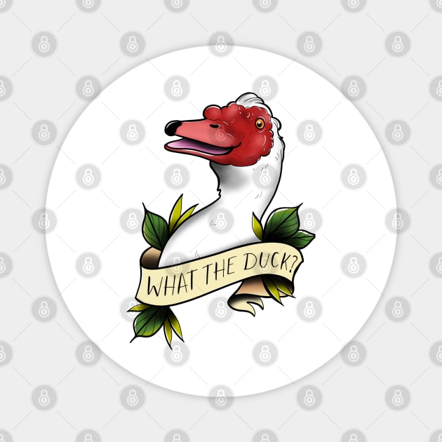 What the duck? Magnet by Jurassic Ink